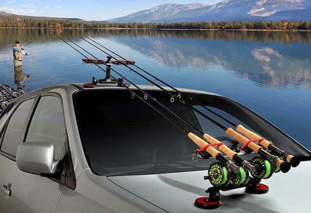 Fishing Rod Holders with Suction Cups Attach For Car/Truck/SUV